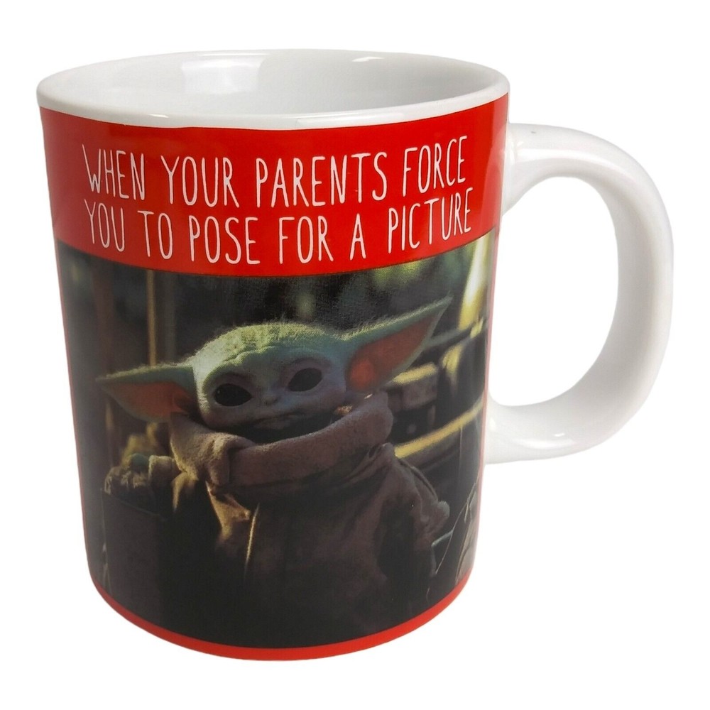 Star Wars Mandalorian Baby Yoda The Child Coffee Mug Cup 16 Oz Parents Force You